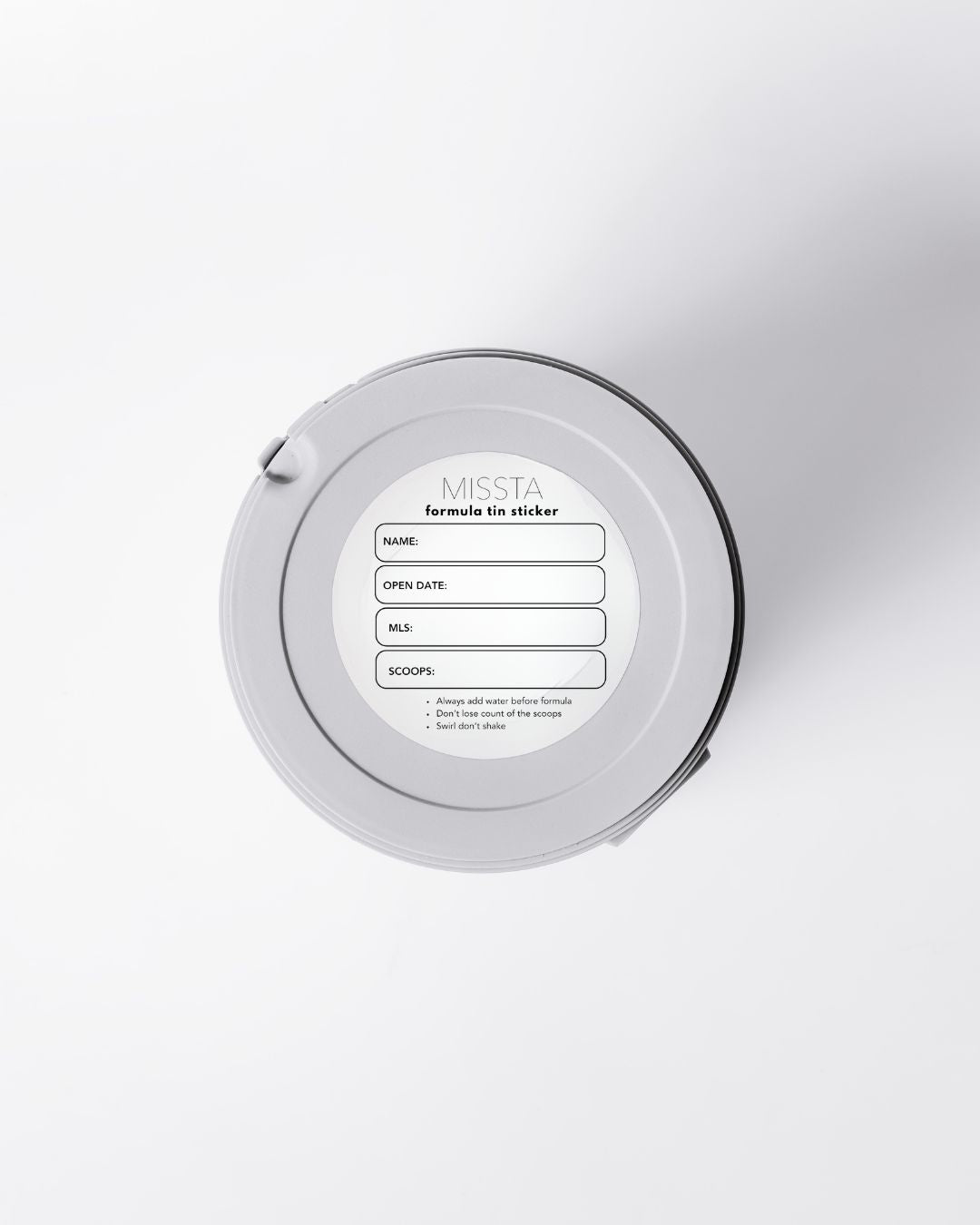 Formula Tin Stickers - Missta